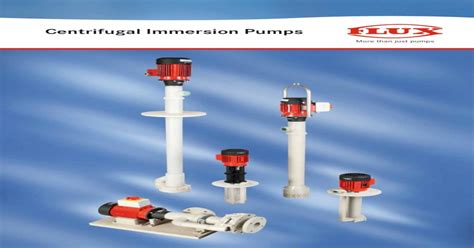 flux centrifugal immersion pump|Centrifugal Immersion Pump .